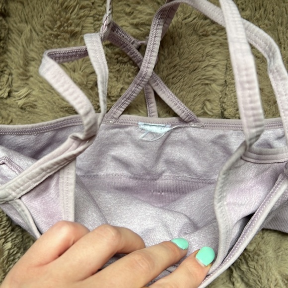 Lavender strappy bra - Picture 3 of 4